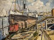 Large Boat at Dock, 1934-35